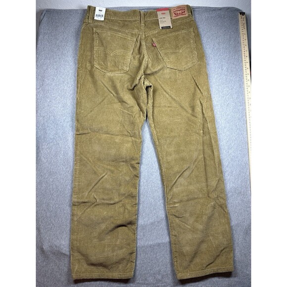 Levi's Low Pro Corduroy Pants  Women's Size 31x30 Gold Straight Leg Mid Rise NWT - Picture 6 of 8